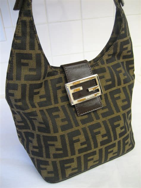 zucca fendi tote|fendi vintage zucca shoulder bag.